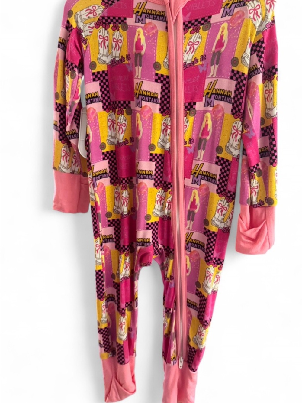 Pink Hannah Montana bamboo Girls' One-Piece Pajama